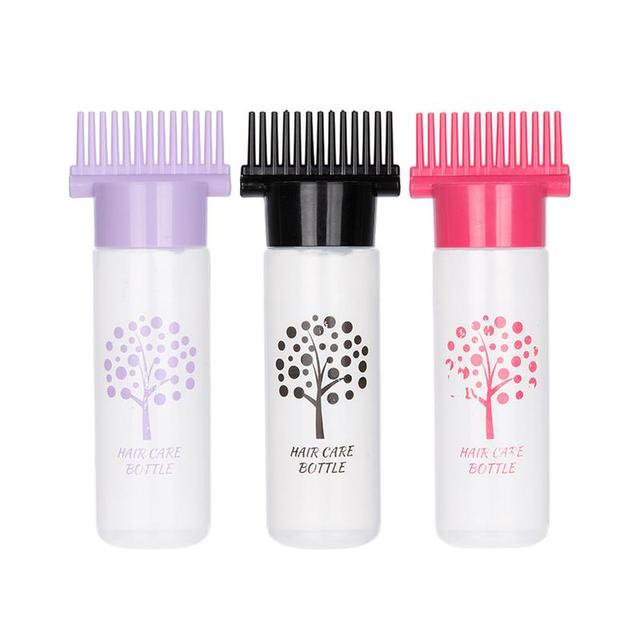 Hair Dye Applicator Bottles Root Comb Applicator Bottle Oil Comb Brush  Refillable Bottle Applicator Comb Styling Coloring Tool - AliExpress